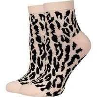 JOOP! Kurzsocken 2er Pack 2er Pack Markantes Animal-Jacquard im Leo-Look, aus weicher Baumwolle