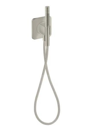 Hansgrohe Schlauchanschl.u.Brausenhalter Axor Citterio C softsq. m.Stabhandbr.2jet edelstahl optik, 49626800