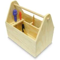 matches21 HOME & HOBBY Werkzeugkiste Bausatz für Kinder Holzbaukasten