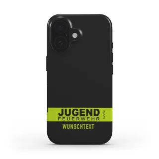 Handyhülle COVRZ | Jugend Feuerwehr | Tough Case | Schwarz | Personalisierbar | MagSafe®-fähig | iPhone 16 15 14 13 Plus Pro Max, Samsung uvm. Nein iPhone 16 Ohne