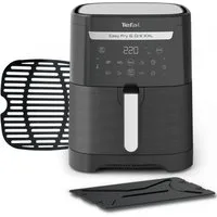 Tefal Heißluftfritteuse Easy Fry & Grill EY8018 XXL, 2-in-1 Heissluftfritteuse & Grill, 8 Programme, 1830 W, XXL-Fassungsvermögen oder 2 separate Zonen, Flexcook-Trennwand