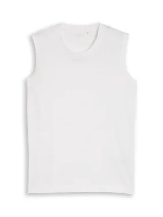 Tom Tailor - Tanktop mit Print white - Gr. - L