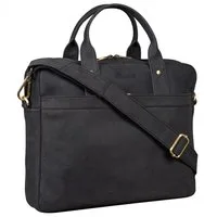 Benthill Aktentasche Echt Leder Schultertasche Herren Damen Laptoptasche Umhängetasche, Schultergurt / Umhängegurt Reißverschlussfach