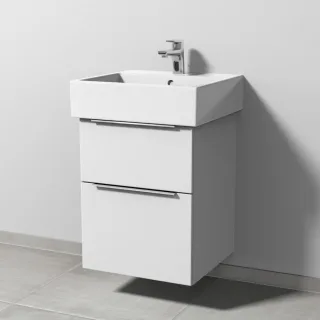 Sanipa 3way Waschtischunterbau zu Duravit Vero Air Waschtisch mit 2 Auszügen, Weiß-Soft UM43143