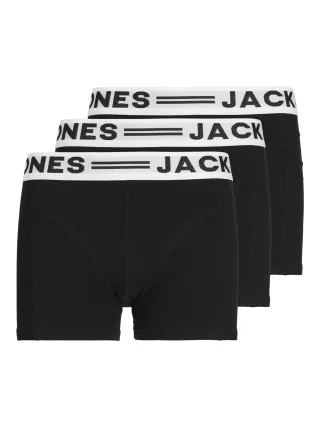JACK&JONES - SENSE TRUNKS 3-PACK NOOS JNR Black - Gr. - 164