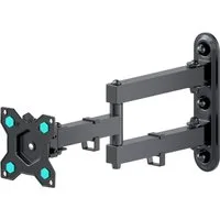 ONKRON TV-Wandhalterung 10-35 Zoll, bis 20 kg, VESA 75x75-100x100, R4-B, (bis 35,00 Zoll, drehbar, schwenkbar, neigbar, ausziehbar, Kabelmanagement)