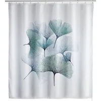 WENKO Duschvorhang Ginko Breite 180 cm, Höhe 200 cm, Polyester, waschbar