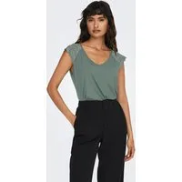 ONLY V-Shirt ONLPETRA S/S LACE MIX TOP CS JRS