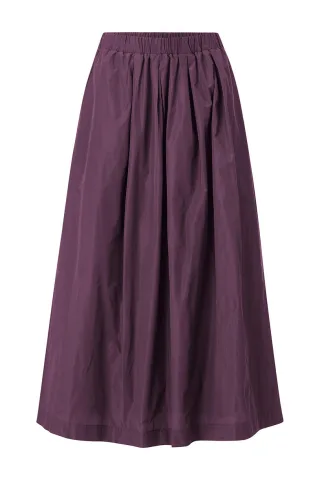 Rich & Royal - Taft Midi Skirt mulberry - Gr. - 36
