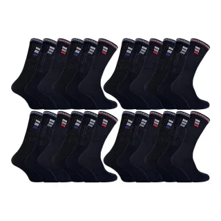 24 Paar Multipack Herren Klassische Sport Atmungsaktive Socken