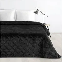 Design91 Tagesdecke Steppdecke LUIZ8 aus Samt Weicher Bett- und Sofaüberwurf, Elegante Bettdecke aus weichem Velours mit Rautenmuster