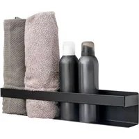ELMOWO Handtuchregal ohne Bohren für 5 Handtücher - Edelstahl Regal hängend für Badezimmer, Handtuchhalter mit 3M-Klebefläche & Spezialkleber