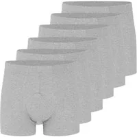 Almonu Retro Boxer 6er Pack Organic Cotton - Melange (Spar-Set, 6-St) Retro Short / Pant - Baumwolle - ohne Eingriff