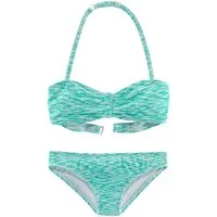 Venice Beach Bandeau-Bikini regulierbares Top, seitliche Stäbchen