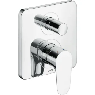 hansgrohe Axor Citterio M Fertigmontageset 34427000 Unterputz-Wannenarmatur, mit integrierter Sicherungskombination, chrom