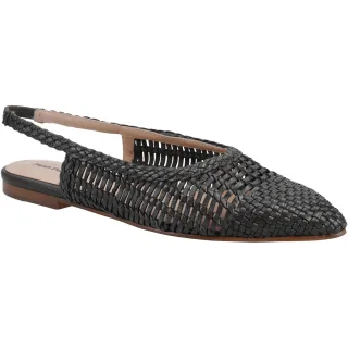 Hush Puppies Dalia Geflochtene Leder Damen Schwarz Flats