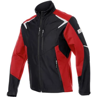 KÜBLER BODYFORCE Softshell Jacke schwarz/mittelrot XS - 1425 5375-9955-XS