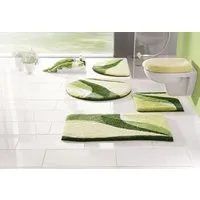 OTTO home Badematte Magnus, Badvorleger, Badezimmer Teppich, Höhe 20 mm, rutschhemmend beschichtet, schnell trocknend, strapazierfähig, Polyacryl, rechteckig, 2-tlg. Stand-WC Set, mehrfarbig, Badteppich, Badematten auch als 2 teiliges Set & rund
