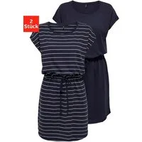 ONLY Shirtkleid ONLMAY LIFE S/S DRESS 2 PACK CS JRS (2er-Pack) Baumwolle, regular fit, Rundhals