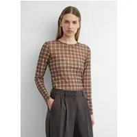 comma Langarmshirt T-Shirt Longsleeve aus Mesh
