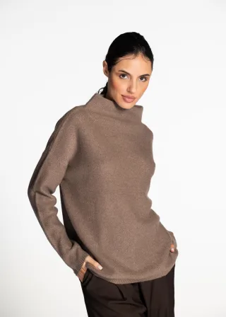 (THE MERCER) N.Y. - Pullover cappuccino mel. - Gr. - 42