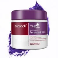 Karseell Haarmaske Purple Haarmaske Haarpflege für Blondes Blondiertes Graues Haar 500ml, 1-tlg., Haarpflege, Haarmaske, Karseell, Blondiertes Haar