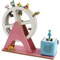 Holzura Kinderregal Tonie Regal Riesenrad mit magnetischem Rahmen für Toniefiguren