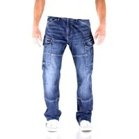 Big Seven Cargojeans Big Seven Brian Dark Aged Cargo Herren Jeans Hose