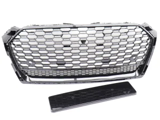 Kühlergrill Sportgrill Wabengrill Grill Schwarz Glanz für Audi A5 F5 ab 2016-