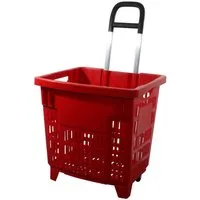 GERSO Einkaufskorb Einkaufstrolley Einkaufskorb m. Rollen 55L, 55 l, 0