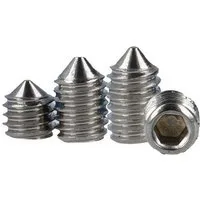 MS Beschläge Schrauben-Set Edelstahl Türgriffschraube M6 Madenschraube Spitze, (1 St)