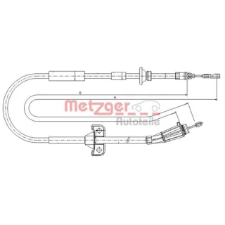 Metzger Handbremsseil hinten Volvo S60