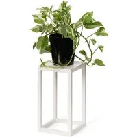 LAMO Manufaktur Blumenständer LAMO Manufaktur Blumenständer Elfenbein aus Metall 28cm (Dekorativer Metallständer, 1 St., 2-Teilig), Blumenständer modern, für Skulpturen und Deko, kleiner Blumenhocker