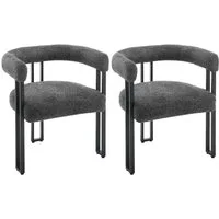 Woltu Esszimmerstuhl, Design Stuhl Küchenstuhl Sessel bequem modern, aus Chenille