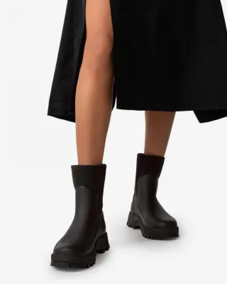 Hunter City Explorer Schwarze Neoprenstiefel für Damen