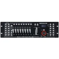 Showlite Lichtanlage Master Pro 192 Kanal DMX Controller - Steuert bis zu 12 Geräte, Max. 240 Szenen - USB Anschluss & Midi-Input