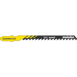 Metabo Stichsägeblätter fast wood 74 / 4,0 mm HCS speziell für Kurvenschnitte - 623607000