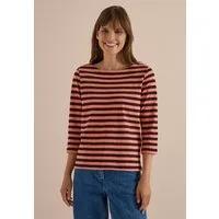 CECIL 3/4-Arm-Shirt aus reiner Baumwolle