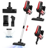 Aigostar Hand-und Stielstaubsauger Staubsauger mit Kabel 4 in 1, 15KPA, 1L/1,2L Leicht& Ideal für Zuhause, 600,00 W, beutellos, HEPA-Filter-System, Leicht und bequem