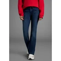 Arizona Bootcut-Jeans Shaping bootcut, Kontrastnähte, Used-Look-Waschung, niedrige Leibhöhe