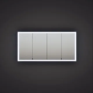 Burgbad Spiegelschrank RL20, 800x1610x171 mit Klarglas Lichtrahmen, SPVM160F6947G0291 SPVM160F6947G0291
