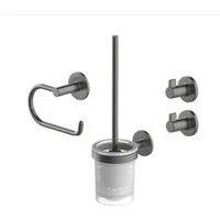 Lenz Badaccessoire-Set HYGGE, 4-teilig, Set mit runden Handtuchhaken