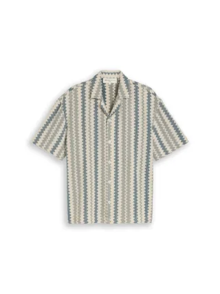 TOM TAILOR Denim - Hemd mit Strukturmuster grün - Gr. - M