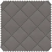 novely® Stoff SOLTAU Kunstleder - 3-lagig gesteppter Volumen-Polsterstoff mit Karo-M, Robust, Voluminös, Pflegeleicht, Meterware, 1lfm