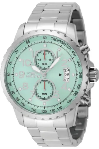 Invicta Specialty 69790 Herrenuhr - Quarzwerk - Stahl mit blauem Zifferblatt - 47 mm