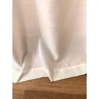 novumfix Gardine Gardine hellbeige, Leinenstruktur, Kräuselband, extra lang bis 400 cm, blickdicht