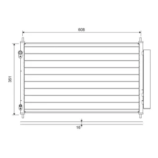 Valeo Klimakondensator Toyota Yaris P13 1,5 822595