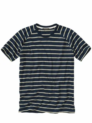 Mey & Edlich Herren Küstenlinie-Shirt Blau 100 % Baumwolle