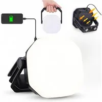 oyajia LED Solarleuchte LED Laterne Solar Campinglampe & Powerbank 6600mAh Outdoor Camping, IP65 Wasserdicht, LED fest integriert, Warmweiß, Kaltweiß, Neutralweiß, Tragbar Aufladbar Zeltlampe für Camping, Stromausfälle, Wandern