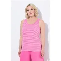 Ulla Popken Longtop BH-Top Streifen Rundhals ärmellos
